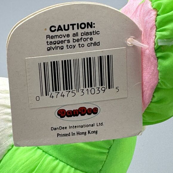 DanDee Soft Expressions Green Rabbit Plush Parachute Fabric Orange Carrot Easter - Picture 6 of 10